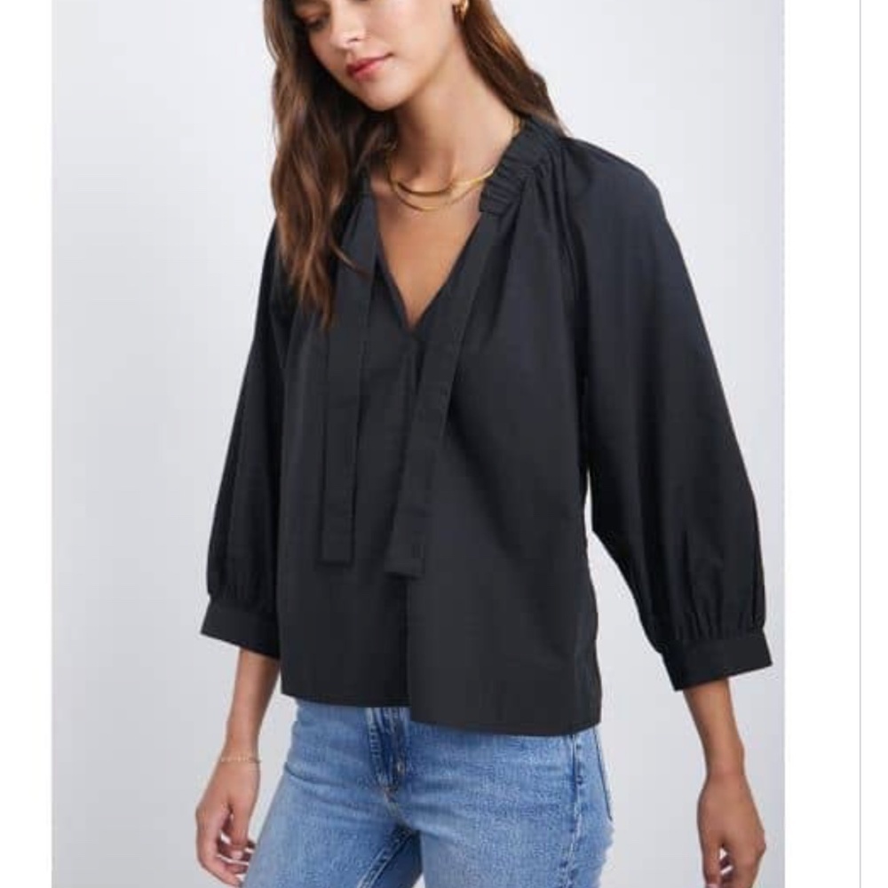 Rails Black Amal pullover blouse top, S,  G955 - Picture 3 of 7
